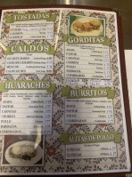 Mercado Chabelita menu