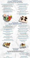 Santorini Greek menu