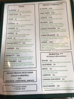 Salsa Verde menu