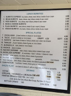 Burrito Express menu