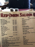 Red Onion Saloon menu