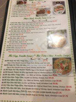 Pho Kien Giang menu