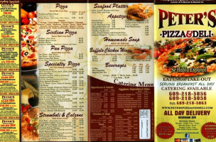 Peters Pizza And Deli menu