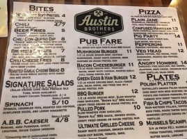 Austin Brothers Beer Co menu