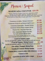 Cocuyos menu