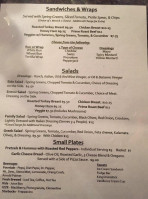 Rock Creek Tavern Pizzeria menu