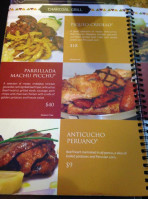 Machu Picchu Charcoal Chicken Grill menu