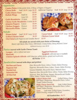 Mama Mia's Pizzeria menu