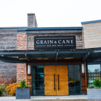 Grain Cane Table outside