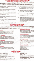 Airedale Diner menu