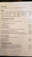 Sushi Spot menu