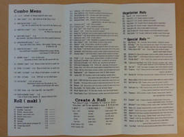 Sushi Town menu