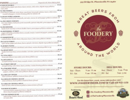 The Foodery menu