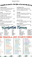 Red Rocks Cafe Tequila menu