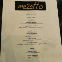 Mezetto menu