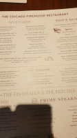 The Chicago Firehouse Restaurant menu