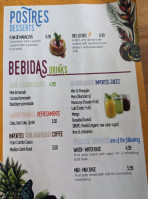 The Colombian Spot menu