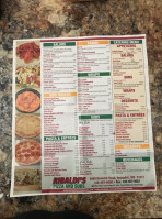 Ribaldi's Pizza Subs menu