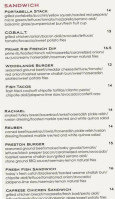 Woodlands American Grill menu