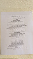 Trinitea Tea menu