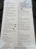 The Boro Restaurant Bar menu