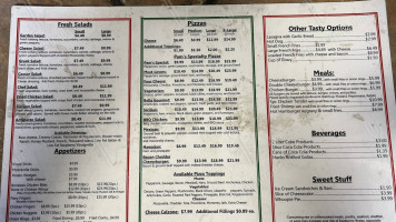 Pam's Place menu