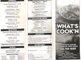 What's Cook'n menu