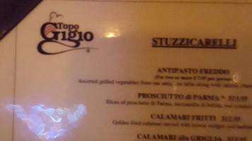 Topo Gigio menu
