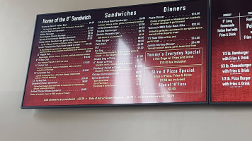 Tommy's Red Hots menu