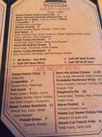 Mammoth Tavern menu