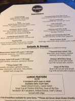 The Wildwood Tavern menu