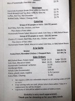 Po-boy -b-q menu