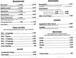 Pizza Pantry menu