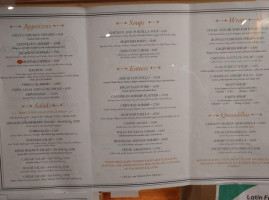 Latin Fuzion menu