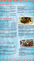 Santiago's Mexican menu