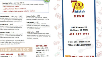 700 South Deli Catering menu