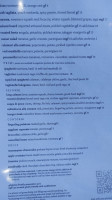 La Tavola Trattoria menu