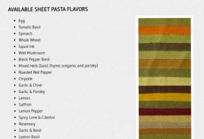 Ohio City Pasta West Side Market (stand F1 F2) menu