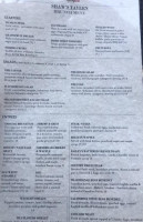 Shaw's Tavern menu