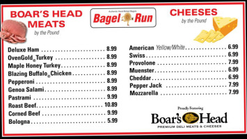 Bagel Run menu