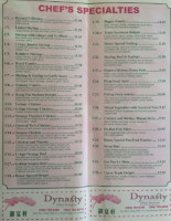 Dynasty Chinese Restaurant menu