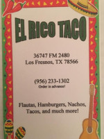 El Rico Taco food