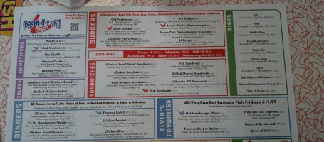 Boomarang Diner menu