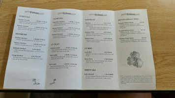 Hana Sushi menu