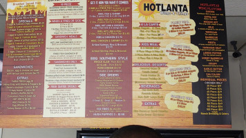 Hotlanta Wings And Things menu