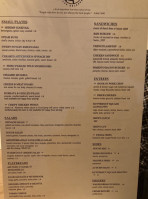 Bird Bottle menu