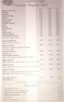 Gondolier Pizza Steak House menu