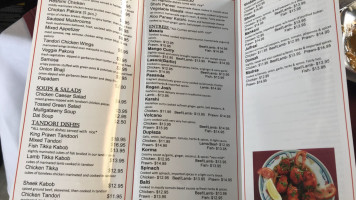 Salomi Indian Cuisine menu