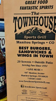 Townhouse Sports Grill food