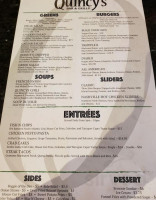 Quincy's And Grille menu